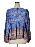Rusttydustty 100% Viscose Blue Long Sleeve Blouse Size 1X - photo 1