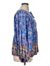Rusttydustty 100% Viscose Blue Long Sleeve Blouse Size 1X - photo 4