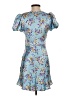 Zara Floral Blue Cocktail Dress Size XS - photo 2