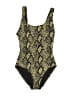 Solid & Striped Paisley Gold One Piece Swimsuit Size S - photo 1