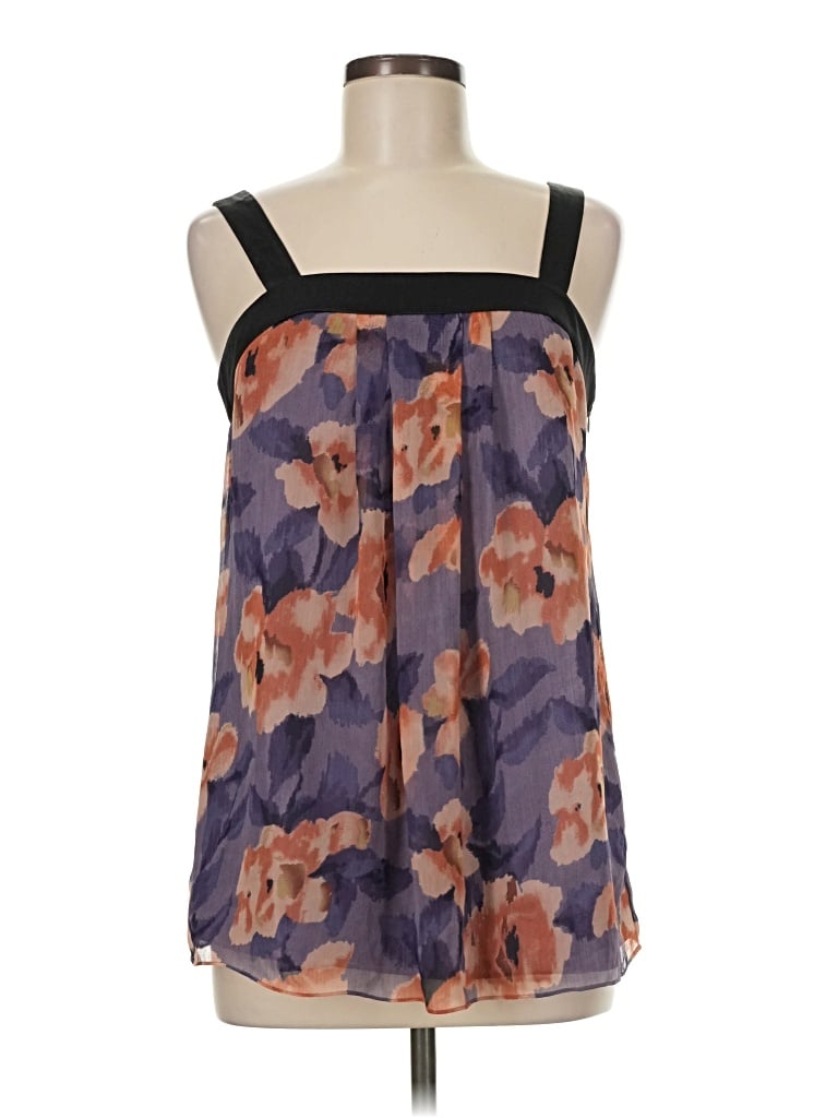 Pre-owned Daisy Fuentes Sleeveless Blouse In Purple