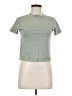 Unbranded 100% Polyester Solid Green Short Sleeve Turtleneck Size M (estimated) - photo 1