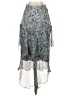 Q&A 100% Polyester Paisley Blue Casual Skirt Size S - photo 2