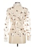 CQ by CQ 100% Polyester Ivory Long Sleeve Blouse Size M - photo 2