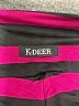 K-DEER Stripes Purple Leggings Size 3X - photo 4