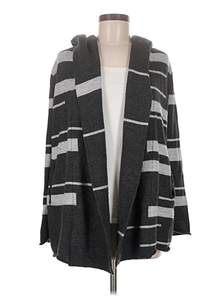 Pre-owned Max Studio Cardigan Sweater In Gray
