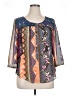 Vanessa Virginia 100% Polyester Blue 3/4 Sleeve Blouse Size 12 - photo 1