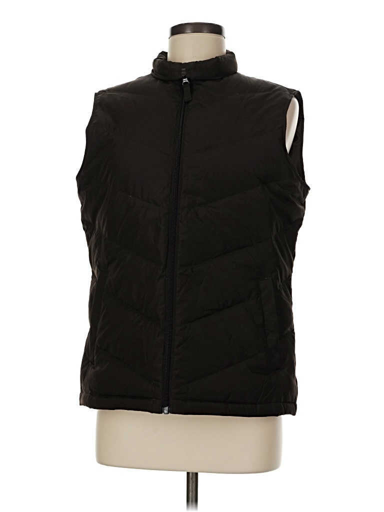 Pre-owned Lands' End Vest In Black