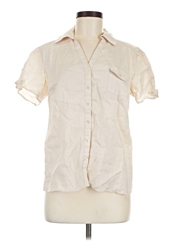 August Silk Short Sleeve Blouse (view 1)
