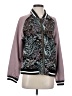 GOLDIE 100% Polyester Print Purple Jacket Size S - photo 1