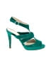Butter Color Block Green Teal Sandals Size 6 - photo 1