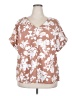 MELLODAY Orange Short Sleeve Blouse Size 2X - photo 1