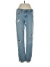 Zara Basic Hearts Blue Jeans Size 4 - photo 1