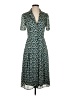 Jason Wu 100% Polyester Print Teal Casual Dress Size 2 - photo 1