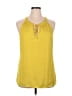 CAbi 100% Polyester Yellow Sleeveless Blouse Size XL - photo 1