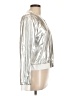Allegra K Metallic Silver Jacket Size L - photo 4