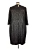 Lane Bryant Metallic Black Cocktail Dress Size 26 - 28 Plus - photo 2