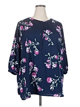 Woman Within 3/4 Sleeve Blouse