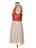 Ted Baker London 100% Polyester Hearts Tan Cocktail Dress Size 2 (0) - photo 5