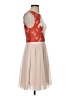 Ted Baker London 100% Polyester Hearts Tan Cocktail Dress Size 2 (0) - photo 4