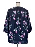 Woman Within Blue 3/4 Sleeve Blouse Size 22 (1X) - photo 2