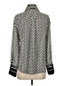 Vince Camuto 100% Polyester Graphic Black Long Sleeve Blouse Size XS - photo 2