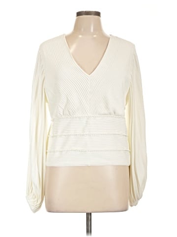 White House Black Market Long Sleeve Blouse (view 1)