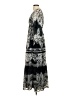 Vineet Bahl 100% Polyester Floral Blue Black Cocktail Dress Size XS - photo 5