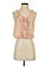 Charlotte Russe 100% Polyester Tan Sleeveless Blouse Size S - photo 1