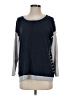 Foil Color Block Blue Pullover Sweater Size S - photo 1