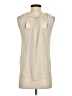 Naked Zebra 100% Polyester Ivory Sleeveless Blouse Size S - photo 2