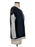 Foil Color Block Blue Pullover Sweater Size S - photo 4