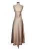 Unbranded 100% Polyester Tan Cocktail Dress Size XS - photo 2