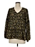 Pleione 100% Polyester Gold Long Sleeve Blouse Size M - photo 1