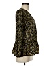 Pleione 100% Polyester Gold Long Sleeve Blouse Size M - photo 4