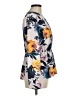 Halogen 100% Polyester Floral Ivory Long Sleeve Blouse Size M - photo 4
