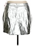 Open Edit Metallic Silver Faux Leather Skirt Size XL - photo 2