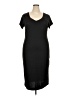 Rouge Solid Black Casual Dress Size 3X - photo 1