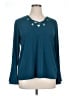 MICHAEL Michael Kors Teal Long Sleeve Blouse Size 1X - photo 1