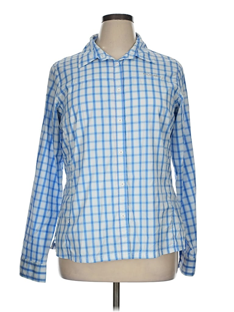 Pre-owned Assorted Brands Long Sleeve Blouse In Blue