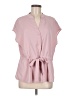 Assorted Brands 100% Terylene Pink Short Sleeve Blouse Size M - photo 1