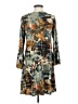 emerald Print Teal Casual Dress Size S - photo 2