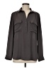 Ann Taylor 100% Polyester Gray Long Sleeve Blouse Size M - photo 1