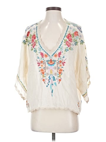 Johnny Was 3/4 Sleeve Blouse (view 1)