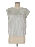 Evereve Metallic Silver Sleeveless Blouse Size M - photo 1