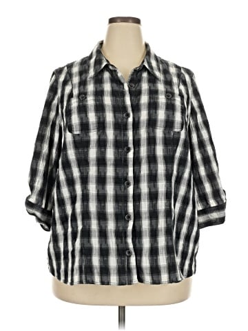 Cj Banks 3/4 Sleeve Button-Down Shirt (view 1)