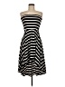 Studio Y Stripes Black Casual Dress Size M - photo 1