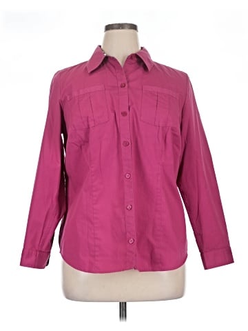 Cj Banks Long Sleeve Button-Down Shirt (view 1)