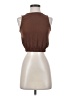 Paper Crane 100% Polyester Brown Sleeveless Blouse Size XS - photo 1