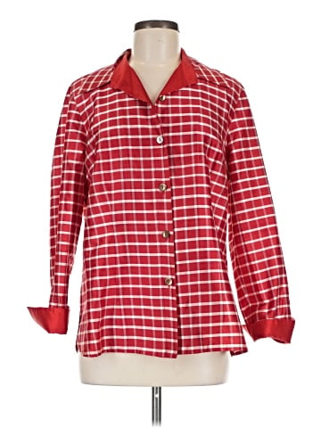 Nina Mclemore Long Sleeve Silk Top (view 1)